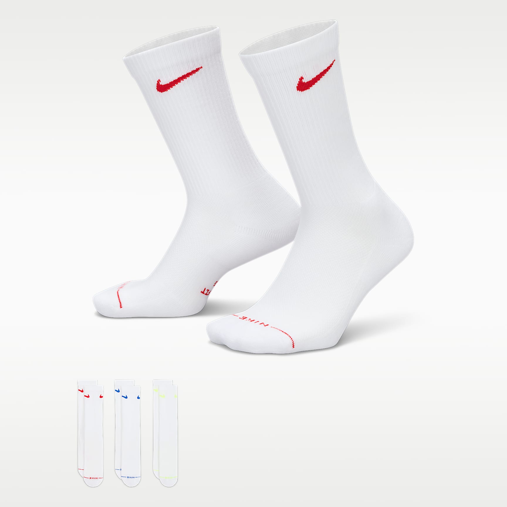 Nike Everyday Elevated Crew Socks (3 Pairs)