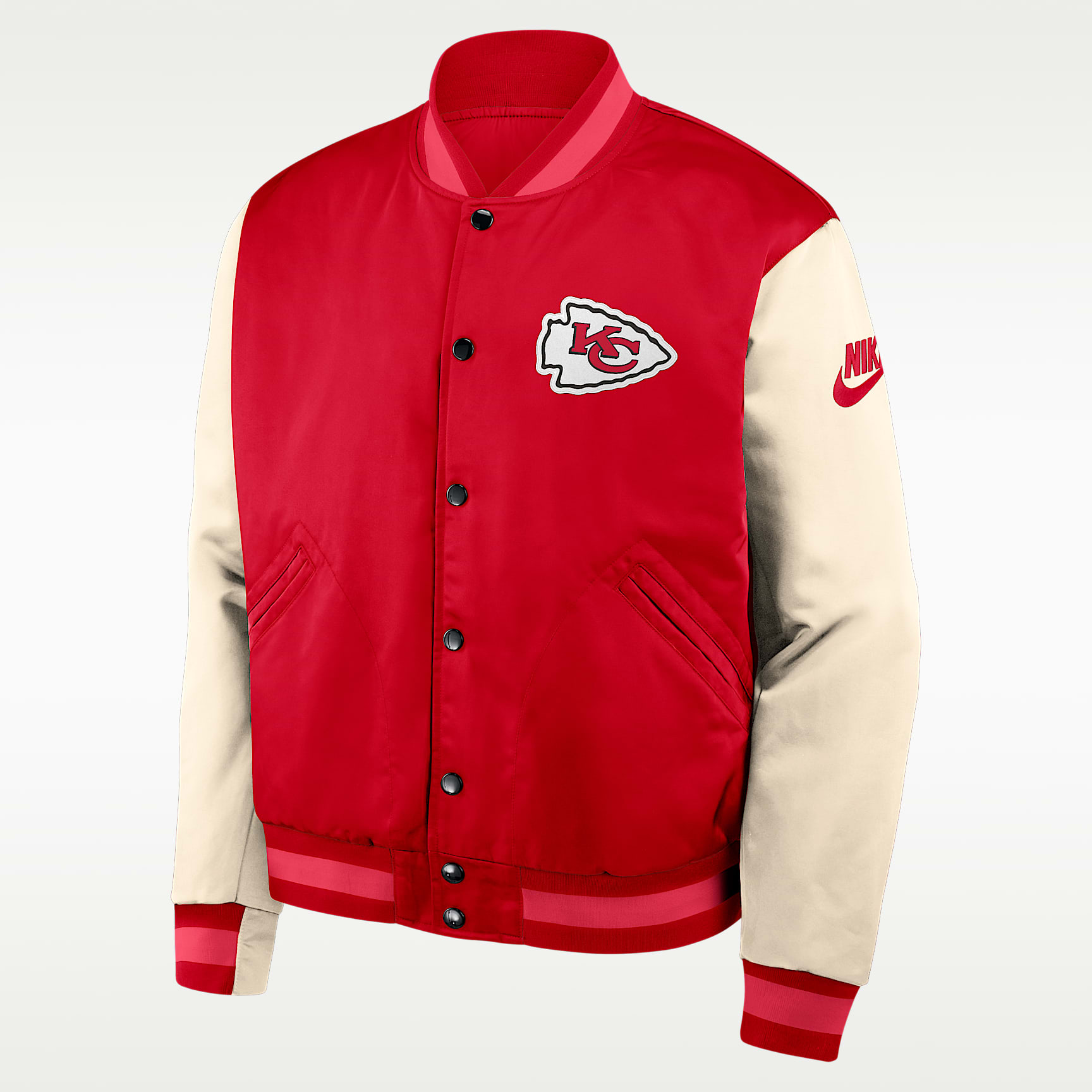 Kansas City Chiefs Rewind Legacy Men's Nike NFL Full-Snap Bomber Jacket