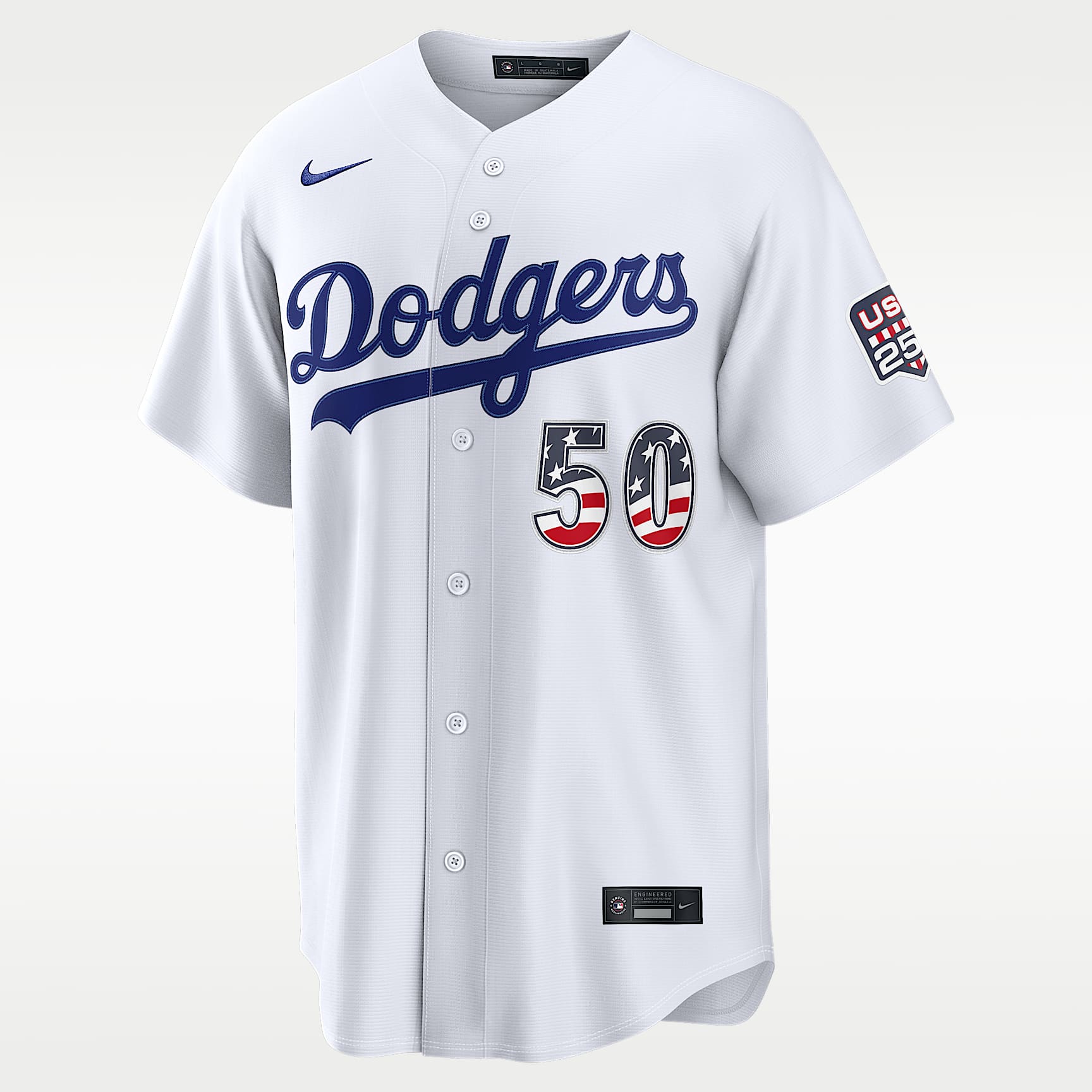 Mookie Betts Los Angeles Dodgers USA 250 Men's Nike MLB Stadium Jersey