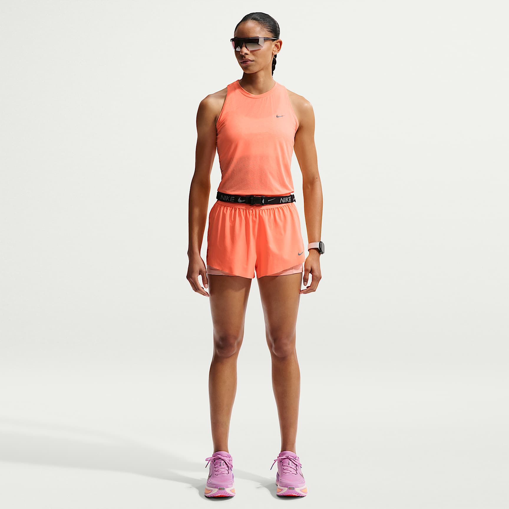 Short de running 2-en-1 taille mi-haute Dri-FIT Nike Swift pour femme