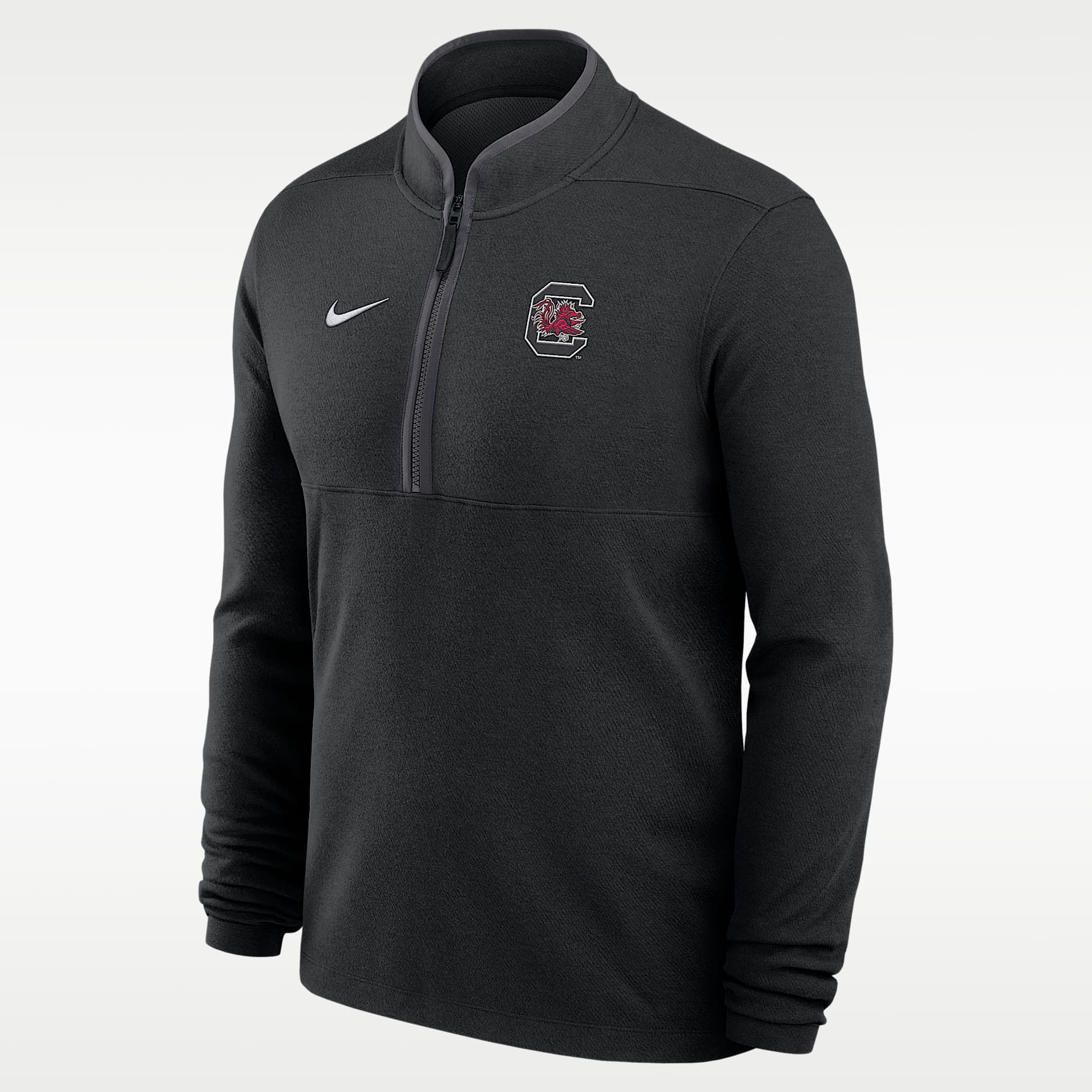 Playera de manga larga universitaria Nike Dri-FIT de medio cierre para hombre South Carolina Coaches Basketball Victory