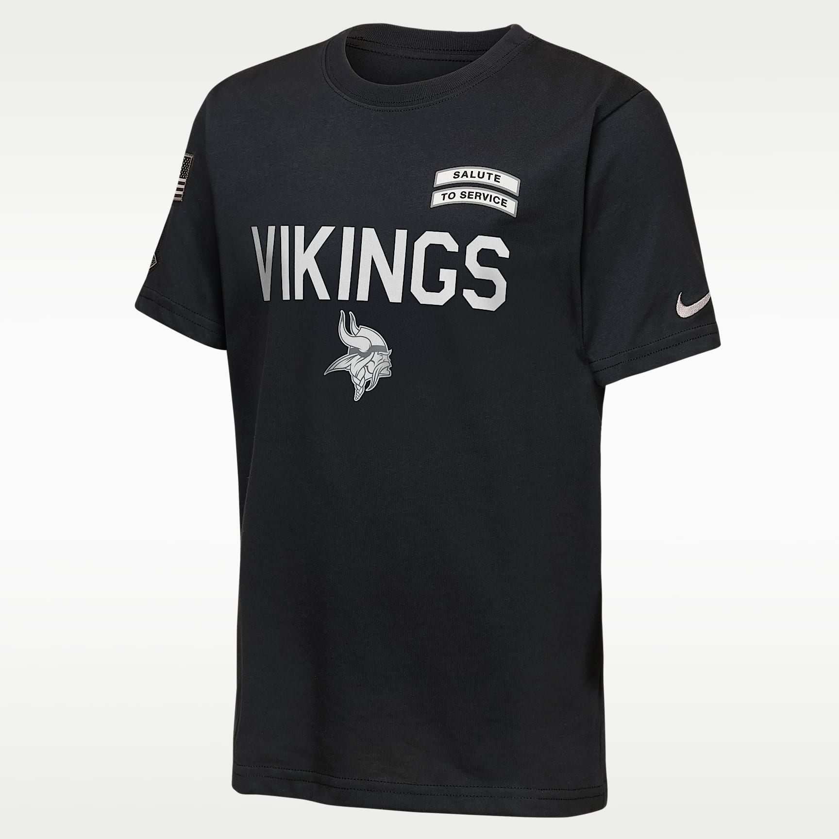 Minnesota Vikings Salute to Service Sideline Big Kids' Nike Dri-FIT NFL T-Shirt