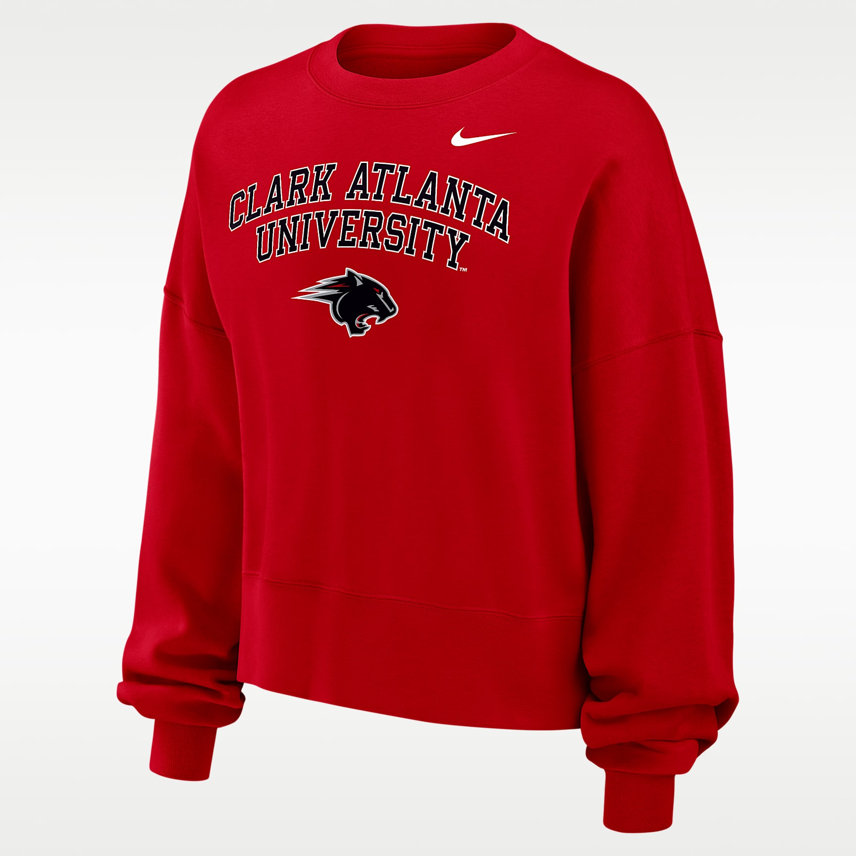 Sudadera de cuello redondo Phoenix Fleece para mujer Nike College (Clark Atlanta University)