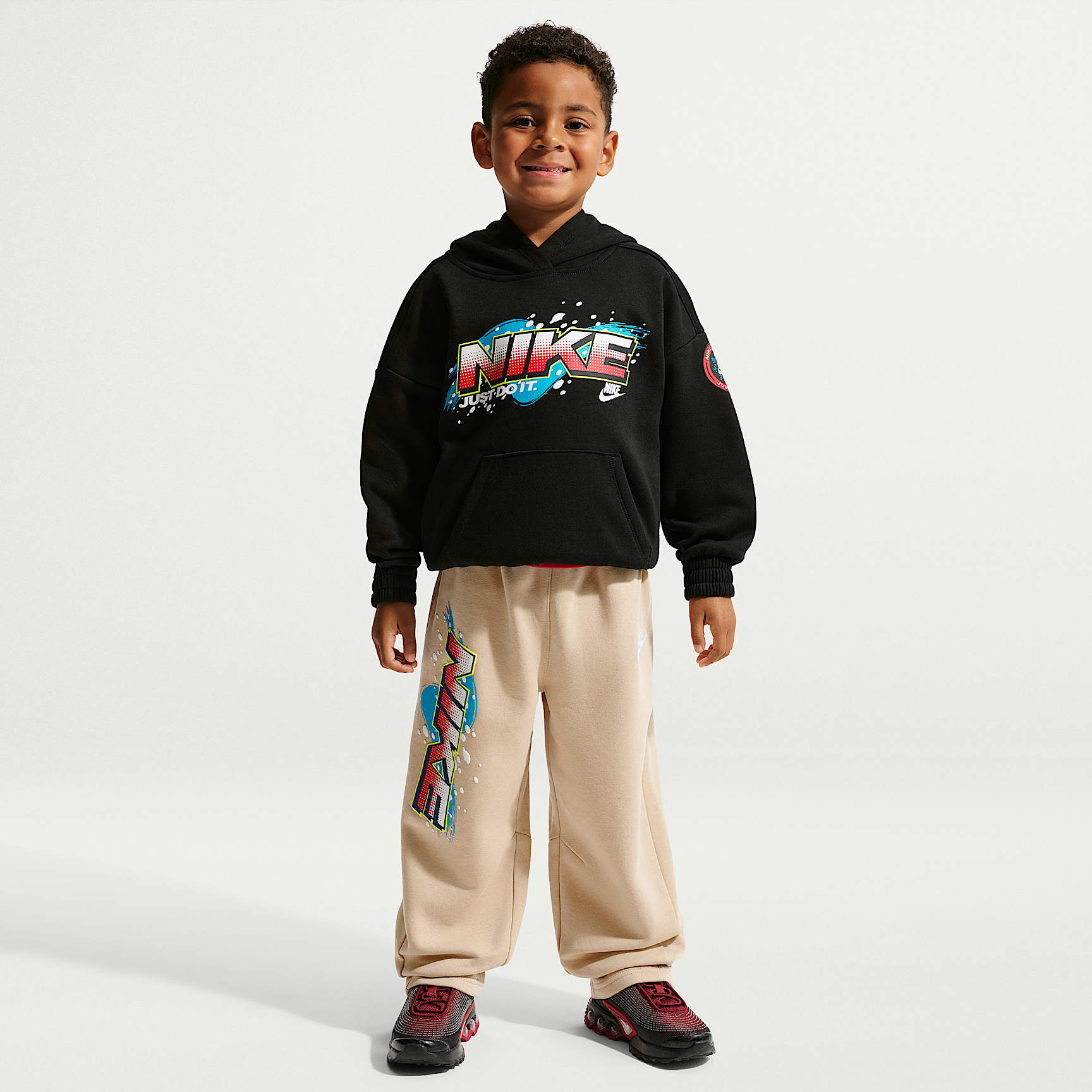 Nike Sportswear Little Kids' Snow Motion Fleece Pullover Hoodie 2-Piece Set