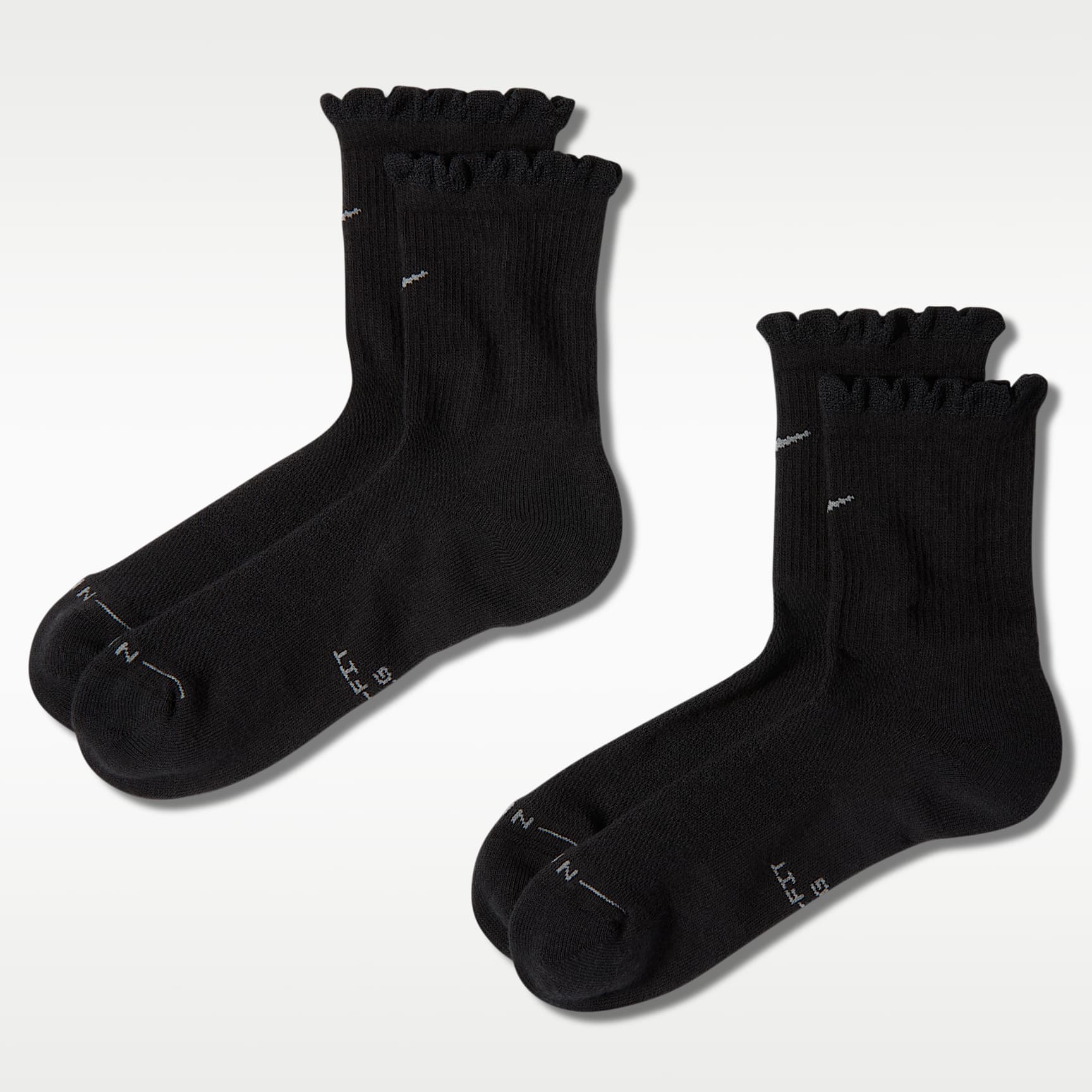 Nike Everyday Elevated Mid-Crew-sokker (2 par)