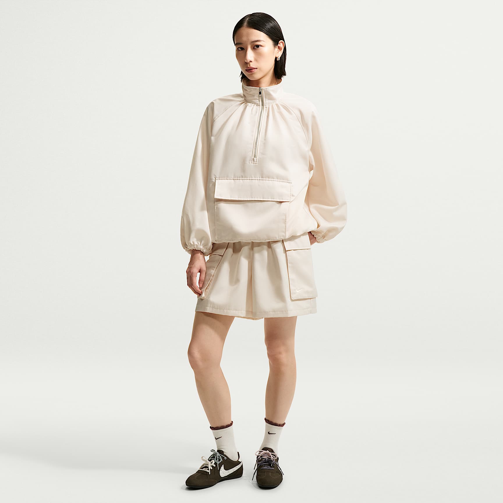 Nike Sportswear Women's Loose Mid-Rise Satin Cargo Shorts