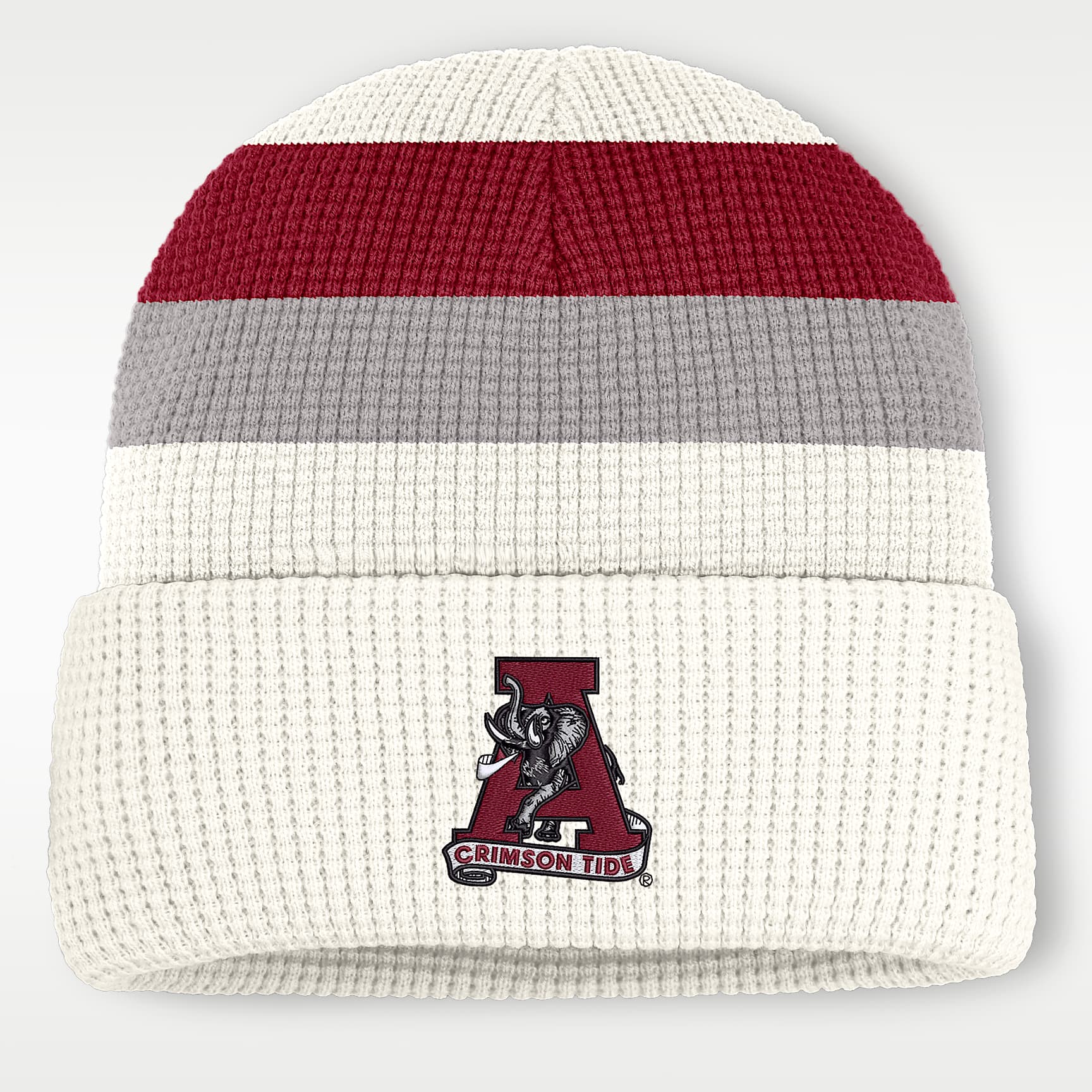 Gorro con dobladillo universitario Nike para hombre Alabama