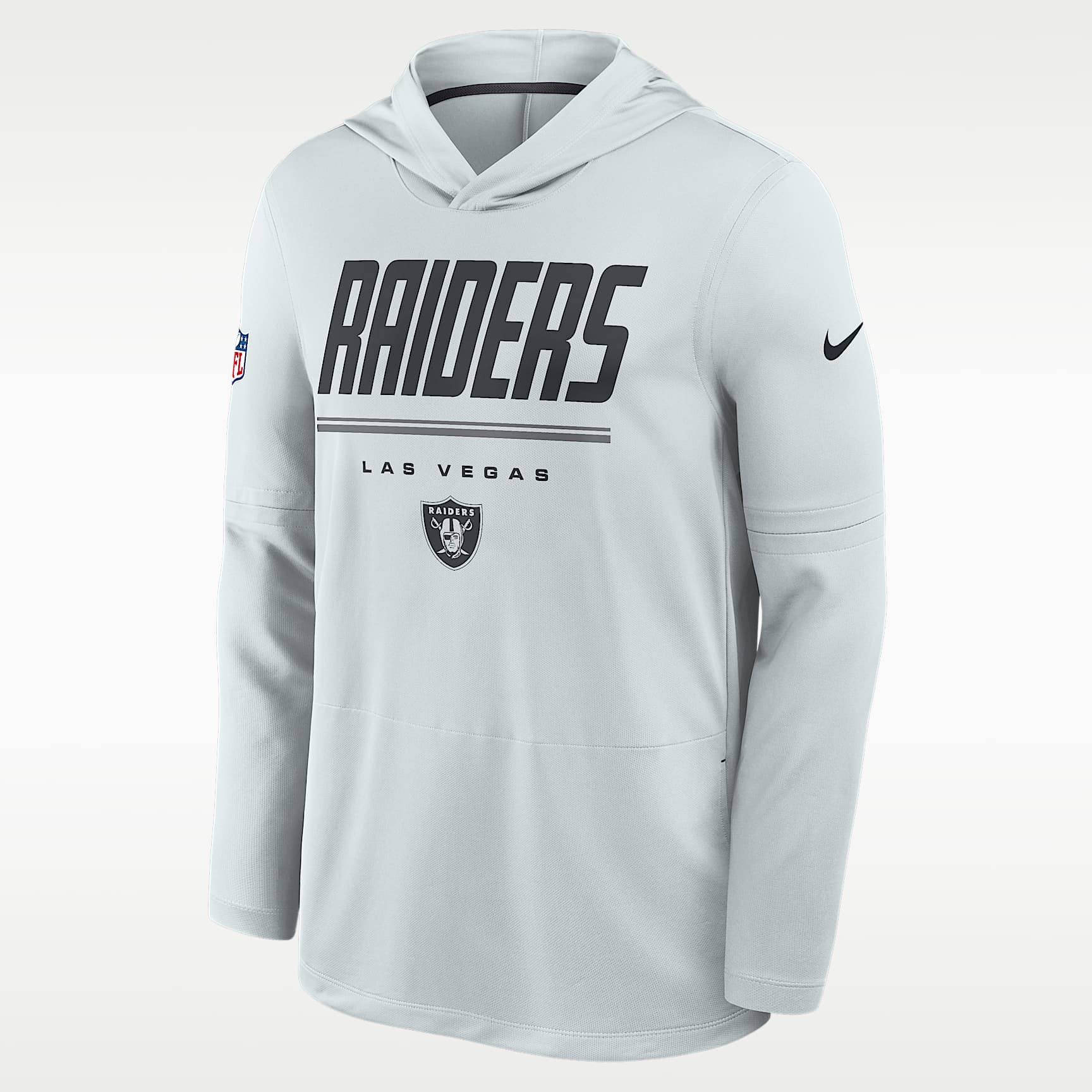 Las Vegas Raiders Sideline Men's Nike Dri-FIT NFL Long-Sleeve Hooded Top