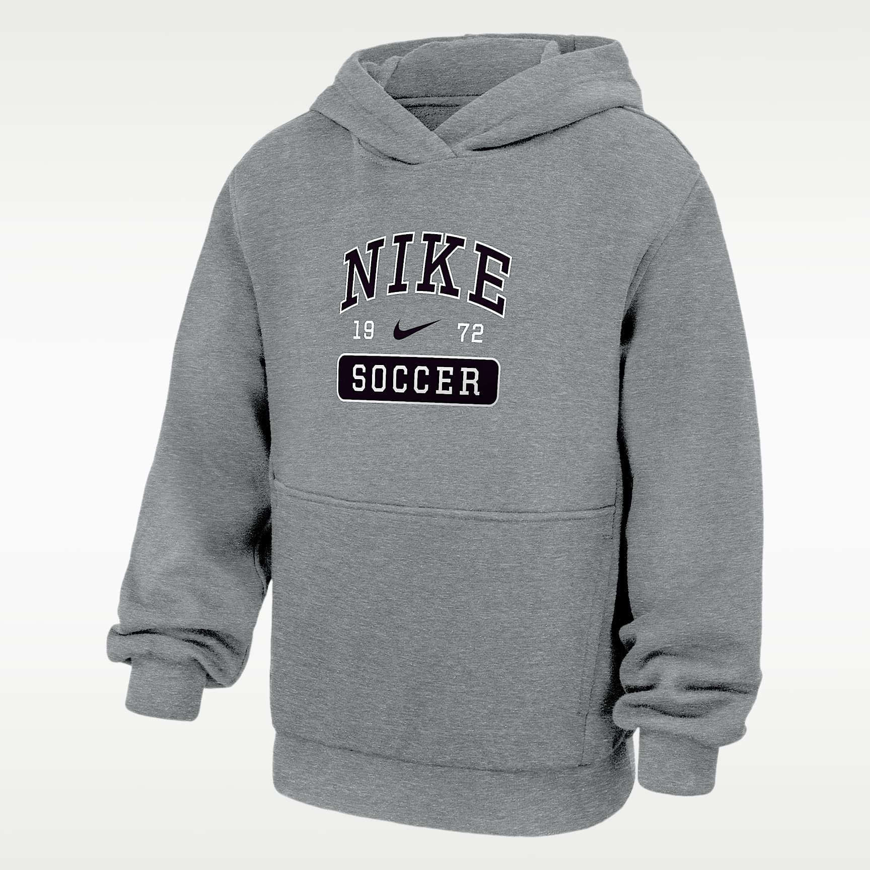 Sudadera de fútbol con gorro sin cierre para niños talla grande Nike Club Fleece