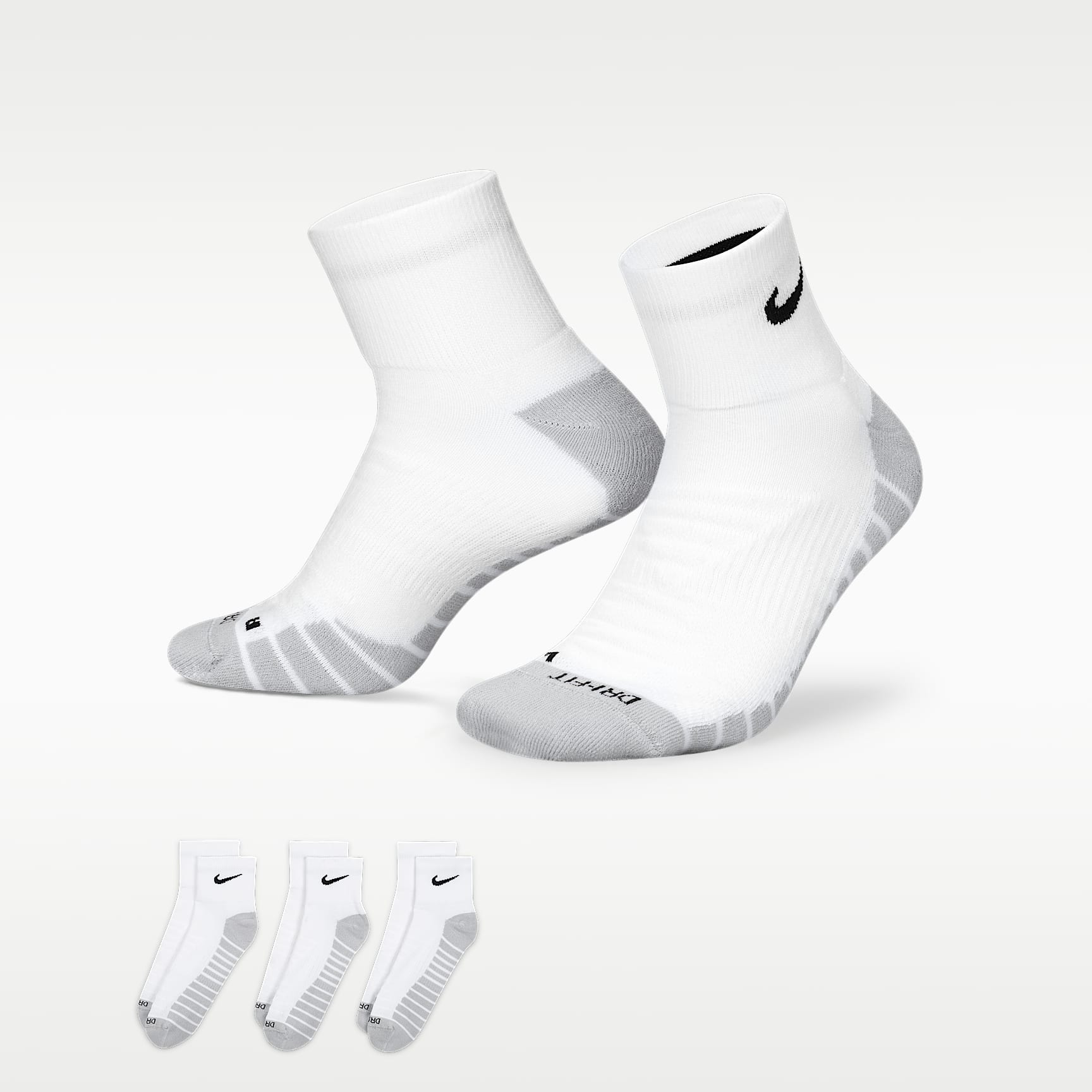 Nike Everyday Max Cushioned Training Ankle Socks (3 Pairs)