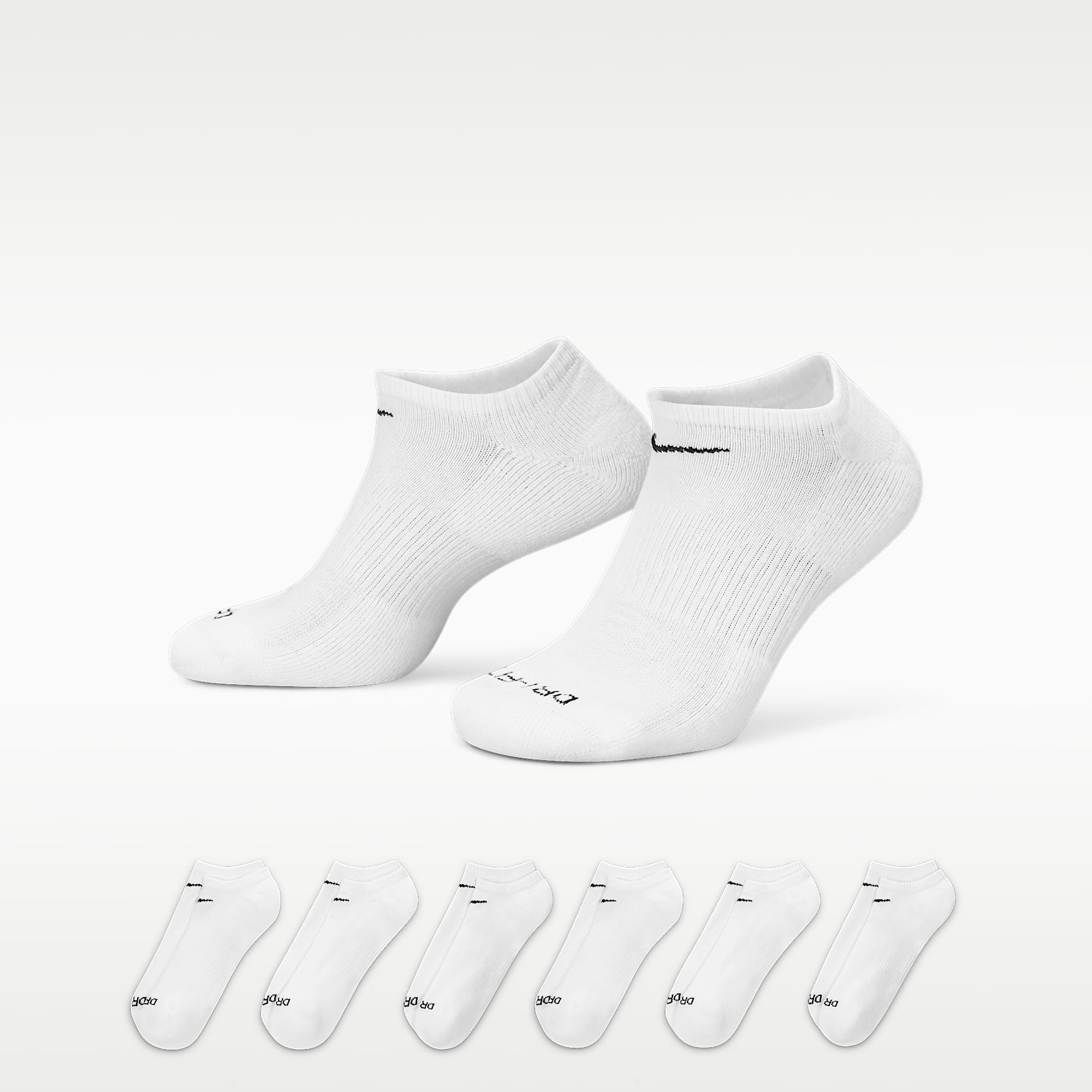 Nike Everyday Plus Cushioned Training No-Show Socks (6 Pairs)