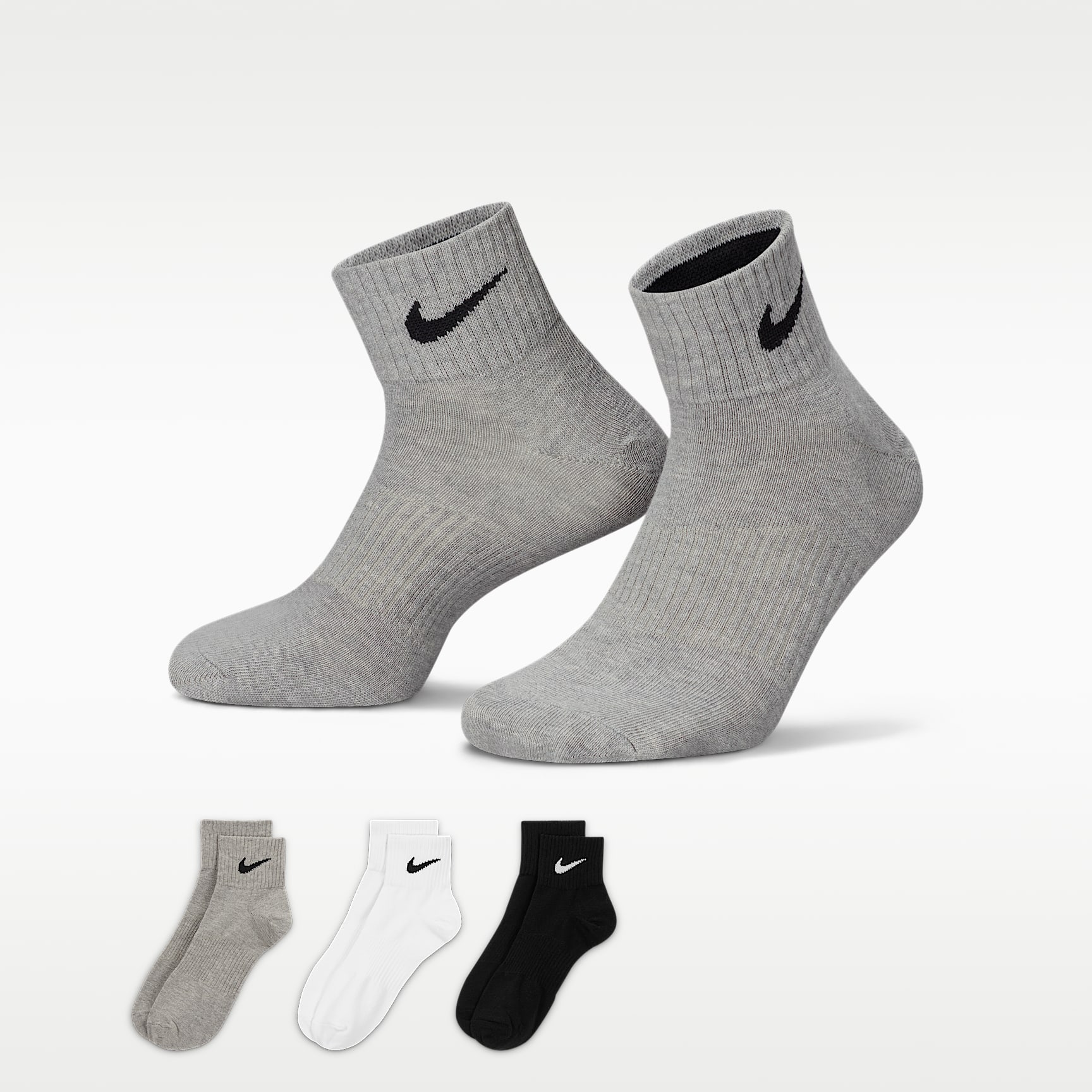 Nike Performance Lightweight Training Ankle Socks (3 Pairs)