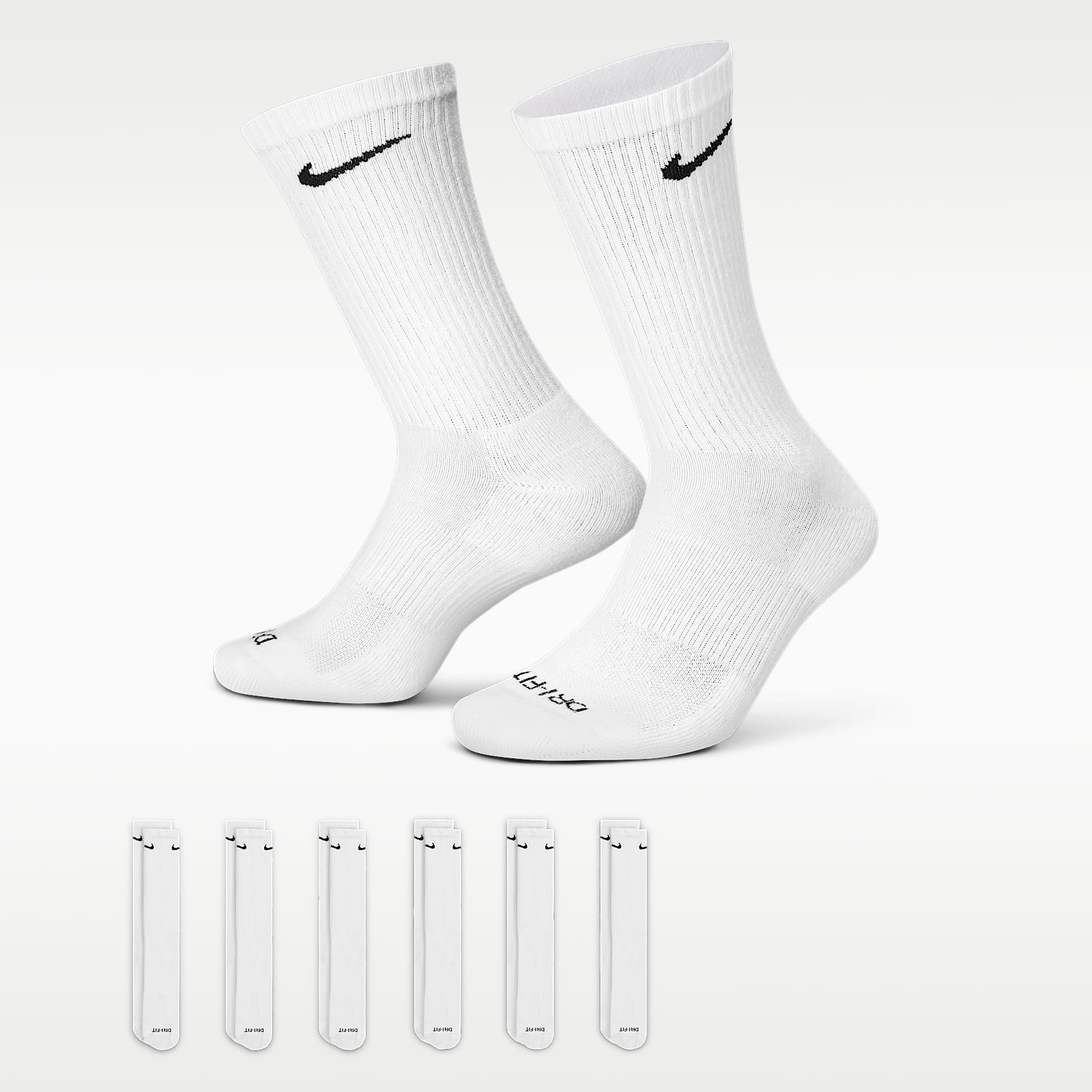 Klasyczne skarpety treningowe Nike Everyday Plus Cushioned (6 par)