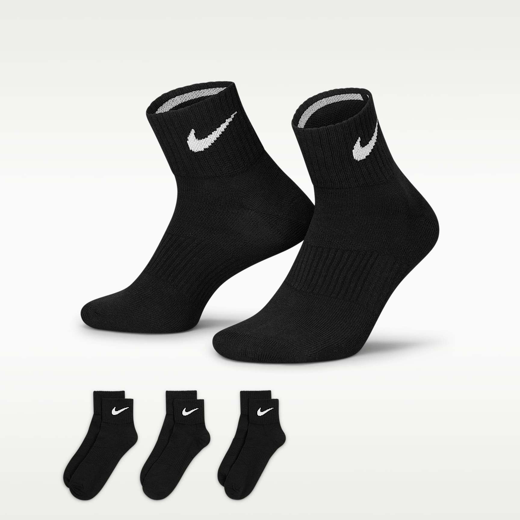 Nike Performance Lightweight Training Ankle Socks (3 Pairs)