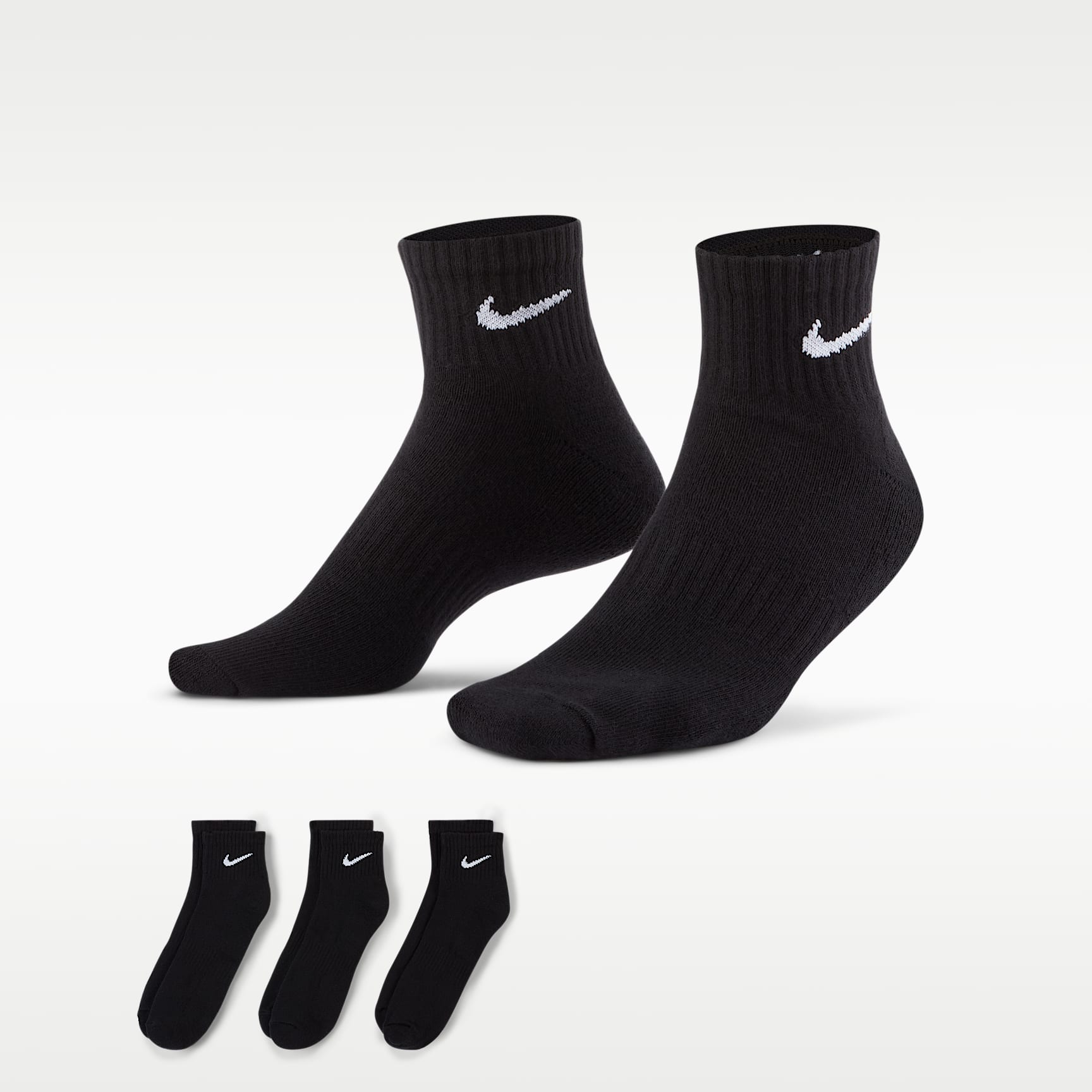 Nike Everyday Cushioned Training Ankle Socks (3 Pairs)
