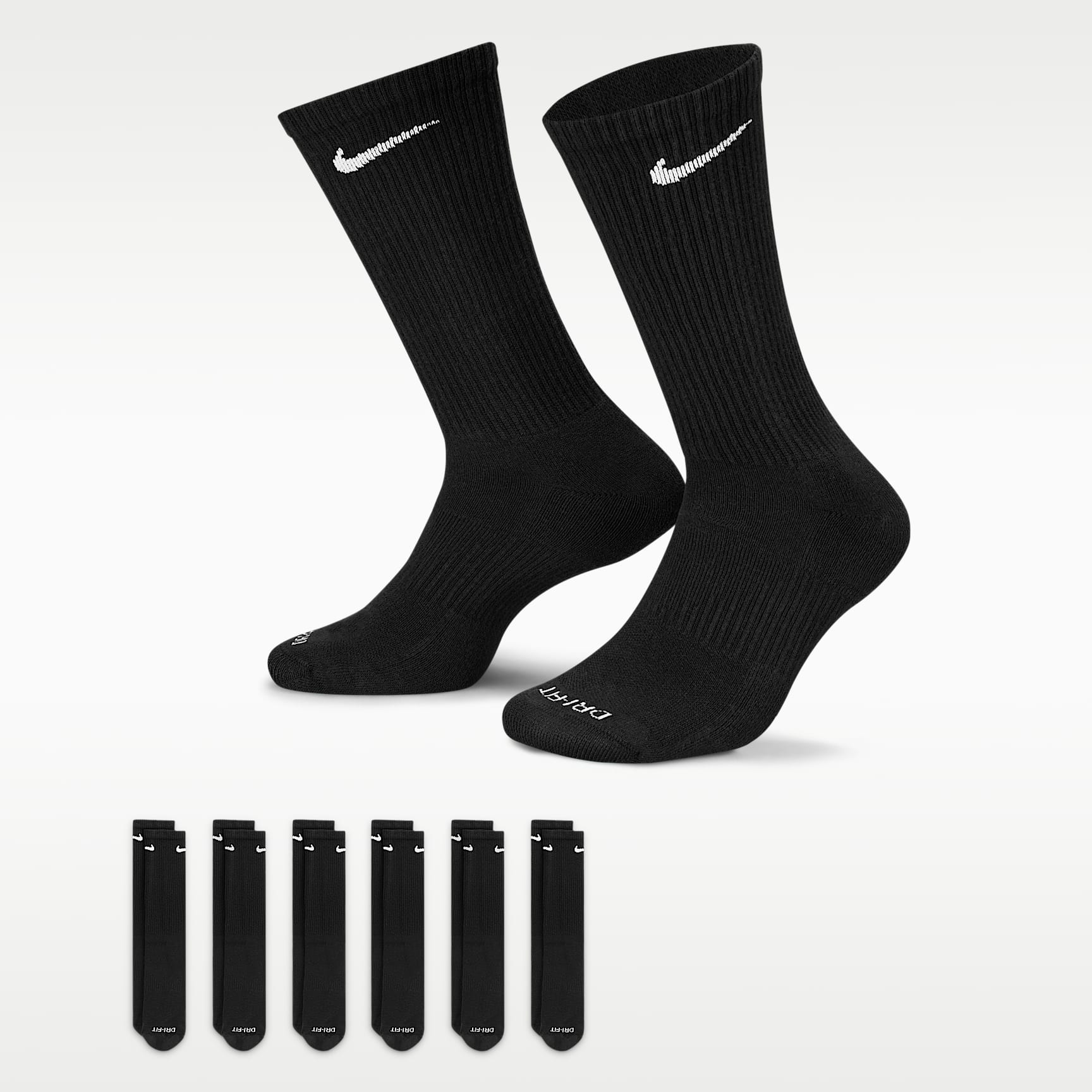 Nike Everyday Plus Cushioned Training Crew Socks (6 Pairs)
