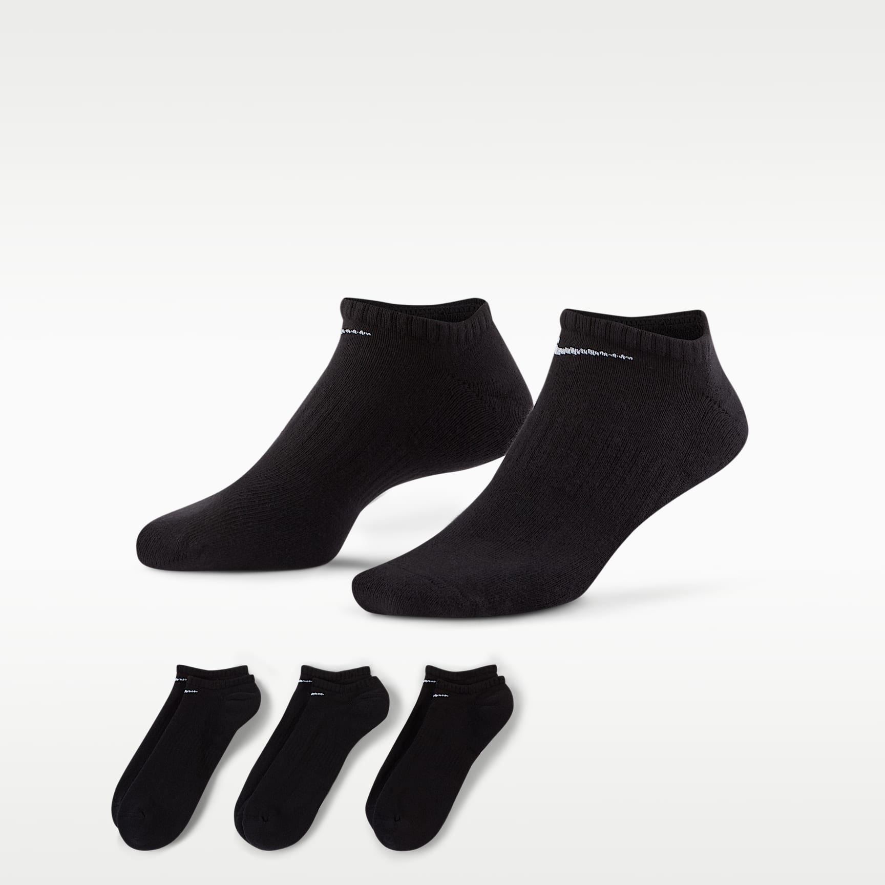 Nike Everyday Cushioned Training No-Show Socks (3 Pairs)