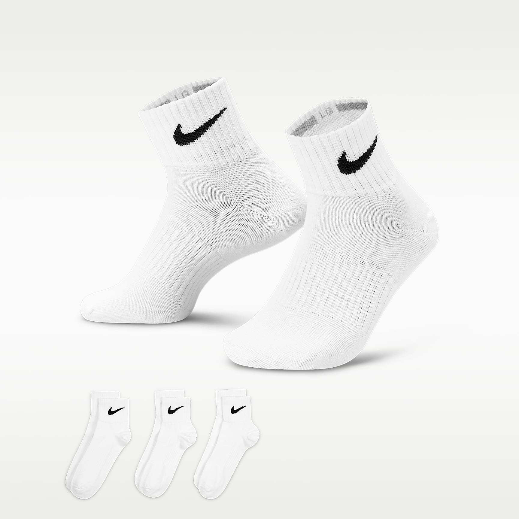 ナイキ パフォーマンス ライトウェイト トレーニング アンクル ソックス (3足)
