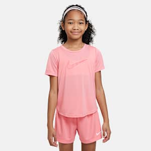Nike One Older Kids' (Girls') Dri-FIT Short-Sleeve Training Top