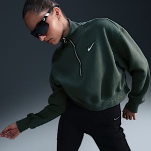 Nike Sportswear Phoenix Fleece Women's 1/4-Zip Cropped Sweatshirt