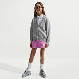 Falda de French Terry para niñas talla grande Nike Sportswear Club