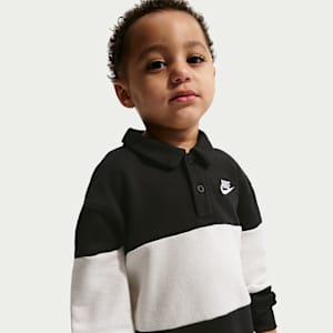 Nike Club Toddler French Terry Long-Sleeve Rugby Polo