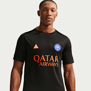 Kortärmad fotbollströja för uppvärmning Inter Milan Academy Pro SE Nike ACG Dri-FIT för män