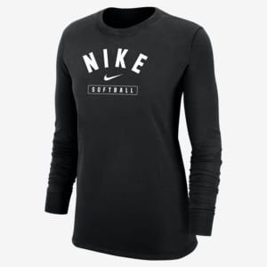 Playera de manga larga para mujer Nike Softball