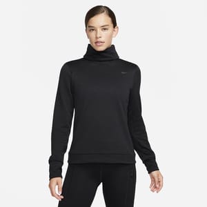 Playera de cuello de tortuga de running para mujer Nike Therma-FIT Swift Element