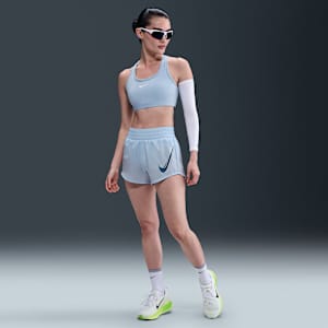 나이키 원 여성 드라이 핏 미드라이즈 브리프 라인드 러닝 쇼츠