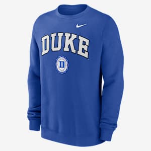 Duke Blue Devils Arched Seal Men's Nike College Pullover Crew