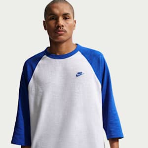 Playera de manga 3/4 raglán para hombre Nike Sportswear Club