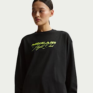 ナイキ スポーツウェア ウィメンズ オーバーサイズド ロングスリーブ Tシャツ