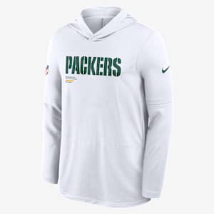 Green Bay Packers Pure Fury Sideline Men's Nike Dri-FIT NFL Long-Sleeve Hooded Top