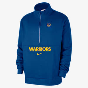 Playera de medio cierre Nike de la NBA para hombre Golden State Warriors Club Courtside