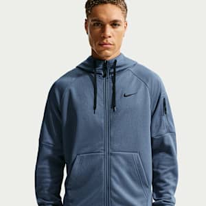 Nike Therma Therma-FIT Fitness-Oberteil mit durchgehendem Reißverschluss für Herren