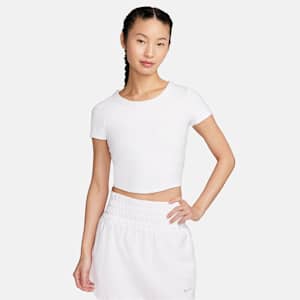ナイキ ワン フィッテド ウィメンズ Dri-FIT ショートスリーブ クロップド トップ