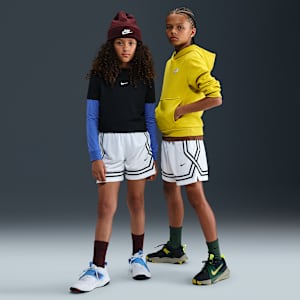 Shorts de básquetbol Dri-FIT de 13 cm para niños talla grande Nike Crossover