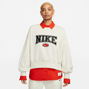 Sudadera de cuello redondo over-oversized de tejido Phoenix Fleece para mujer Nike Sportswear City Edition