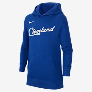 Sudadera con gorro sin cierre Nike de la NBA para niños talla grande Cleveland Cavaliers City Edition