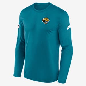 Jacksonville Jaguars Alt Legend Small Logo Men's Nike Dri-FIT NFL Long-Sleeve T-Shirt