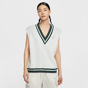 เสื้อกั๊กผ้าถักลายวาฟเฟิลผู้หญิง Nike Sportswear