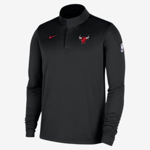 Chicago Bulls Men's Nike Dri-FIT NBA 1/4-Zip Long-Sleeve Top