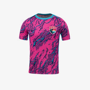 San Diego Wave FC 2025 Men's Nike NWSL Short-Sleeve Pre-Match Top
