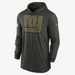 New York Giants Salute to Service Sideline Men’s Nike Dri-FIT NFL Long-Sleeve Hooded Top