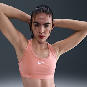 Bra deportivo con almohadillas para mujer Nike Swoosh Medium Support