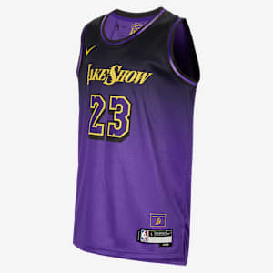 Maglia LeBron James Los Angeles Lakers 2024/25 City Edition Nike Dri-FIT NBA Swingman – Ragazzo/a