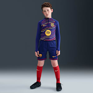 F.C. Barcelona 2025/26 Stadium Home Older Kids' Nike Dri-FIT Football Replica Shorts
