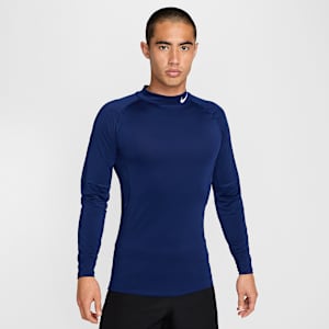 Nike Pro Men's Dri-FIT Fitness Mock-Neck Long-Sleeve Top