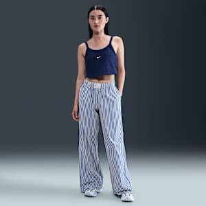 Nike Sportswear Chill Poplin Women's Mid-Rise Loose Striped Pants